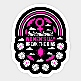 Womens International Womens Day Break The Bias 2024 Feminis Sticker